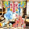 Fondo de pared para decoración de escena de cumpleaños infantil con globos azules, ambiente de ceremonia en la habitación, accesorios para fotos para niños