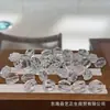 Cristal blanco (Piezoeléctrico) Cuentas Facetadas de Barril, Accesorios para Manualidades, Pulseras Hechas a Mano para DIY, Accesorios para Joyería S81