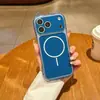 Capa de Celular Apple 17Promax Aplicável em Fronteiras com Orelhas de Gato para iPhone 17/16/15, Laranja Magnético 13 Transparente