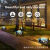 Comercio electrónico transfronterizo nueva lámpara solar de metal con forma de loto lámpara impermeable para exteriores decoración de lámpara de loto para paisaje de patio