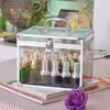 Caixa de Ferramentas para Massagista de Pé Torto, Maleta para Terapia dos Pés e Banho de Pés, Caixa de Armazenamento de Grande Capacidade para Limpeza de Ouvidos, Caixa de Serviço para KTV