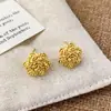 Colección de Pendientes Dorados de Lujo Ligero Estilo Francés, de Gama Alta, Nicho y Elegantes, de Moda y Versátiles para el Uso Diario, Pendientes Personalizados para Mujer