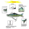 Venta al por mayor de fábrica señuelo segmentado anzuelo doble envoltura suave plomo señuelo de pesca 9cm18g Señuelo Suave Señuelo de Pesca para Exteriores