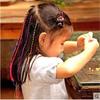 Goma para el pelo estilo coreano trenza cuerda de colores para atar pelo cinta para el pelo goma de pelo de colores oculta trenza hilo de tejer banda larga para el pelo accesorios para el pelo tocado
