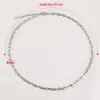 1/5 Pieza de Cadena Ovalada Plana Gruesa Hecha a Mano de Acero Inoxidable con Cierre de Langosta Portátil, Cadena Lisa Producto Terminado, Joyería para Collar Pulsera DIY