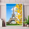 Nova pintura de diamante faça você mesmo Torre de Paris Diamante redondo Diamante cheio de cristal Artesanato Fábrica de atacado transfronteiriça