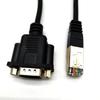 DB9 com agulha de porca frontal para linha pública 8P8C DB9 para linha RJ45 RS232 para linha serial RJ45 linha de roteador
