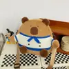 Mochila Picabala Bolsa de Pelúcia Bolsa de Presente Infantil Bolsa de Moedas Bonita Mochila de Desenho Animado da Moda Capivara