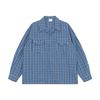 Ropa para Hombre North Boundary Marca de Tendencia Americana Otoño 2025 Nueva Camisa de Cuello Cubano Chaqueta Camisa a Cuadros Retro para Hombre y Mujer