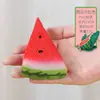 Atacado Modelo de Melancia Simulação Fatias de Melancia Falsas Folha de Videira de Melancia Fruta Fotografia Decoração de Casa Estúdio de Educação Infantil Adereços