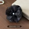 Flor de Begônia High-End Estilo Simples Romântico Versátil Rede Floral Presilha de Cabelo Acessório para Cabelo Meio Preso para Mulheres