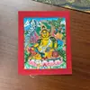 Regong Tíbet Nepal Thangka Pintado a Mano Puro Dzambala Amarillo 4*5 [Centro de Tarjeta]