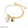 [nuevo] pulsera de zafiro estilo palacio barroco retro pulsera de perlas y gemas temperamento personalidad