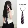 Corbata Jk Anudada a Mano para Mujer, Accesorio Decorativo Retro para Camisa Floja, Corbata de Lazo Estilo Universitario Japonés para Estudiante sin Nudo