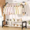 Fábrica de tendedero de piso para interiores para el hogar perchero de interior para ropa perchero de dormitorio simple estante de almacenamiento para balcón para secar ropa