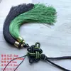 Accesorios para Joyería DIY Nudo Chino Colgante para Coche Conjunto Combinación Seda de Hielo Luminoso Doble Borla Colgante de Cintura