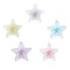 Accesorios de joyería DIY, cuentas de estrellas, flores de amor, lindas cuentas elásticas transparentes esmeriladas para niños, cuentas de yema de huevo elásticas