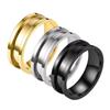 Anillo de acero de titanio para hombre que no se desvanece, viento ins, no suelta pigmento, anillo para hombre, marca de moda, joyería de acero inoxidable al por mayor