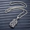 Fabricante de joyería de fundición de acero inoxidable Guanyin creencia colgante collar de acero de titanio oración hombres y mujeres collar colgante