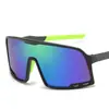 Óculos de Ciclismo Fashionáveis de Peça Única Novo Estilo, Óculos de Sol com Armação Grande, Lentes de Mercúrio, Óculos para Exterior, Protetor Solar e Óculos à Prova de Vento para Montanhismo e Ciclismo