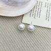 Pendientes geométricos de perlas estilo Chanel retro francés, modernos, ligeros, de lujo, elegantes y exquisitos, pendientes sencillos para mujer.