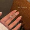Súper bonitos ~ Súper de hadas aretes combinables diseño nicho de lujo ligero sentido ins temperamento de dama aretes simples para mujer