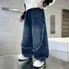 Pantalones para Niños Otoño Nuevo Estilo 2026 Jeans para Niños Otoño Estilo Coreano Genial Chico Malo Ropa de Otoño Pantalones con Borde Deshilachado Atractivos