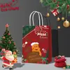 Bolsas de Regalo Navideñas Nuevas de Venta Caliente Transfronterizas, Bolsas Tote con Cuerda de Colores, Regalos de Año Nuevo, Bolsas de Empaque para Regalos Sorpresa