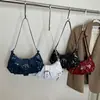 Versión Coreana Bolso de Mano de Nicho de Moda Bolso Dumpling para Mujer Invierno 2025 Nuevo Elegante Bolso de Hombro Cruzado con Remaches