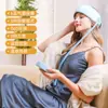 Massageador de Cabeça para Desobstruir Meridianos, Doméstico Totalmente Automático com Bolsas de Ar, Amassamento, Testa, Compressa Quente, Auxílio para Dormir