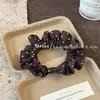 Diadema elástica plisada de lunares con volantes que no daña el cabello, accesorio versátil para coleta para mujer