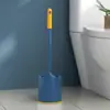 Escova Sanitária Líquida Sem Furos com Cesto, Ventosa, Cabo Longo e Base para Escova de Limpeza de Vaso Sanitário de Banheiro Atacado