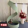 Toldo de Sol para Casamento Forma Livre Tecido Curvo Cobertura Arco Ondulado Espiral Versátil Tecido Elástico Adereços de Casamento Decoração de Teto