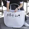 Bolsa de Hombro Nueva Estilo No Tejida, Bolsa Cuadrada y Redonda, Logo Personalizado, Bolsa de Hombro para Tienda de Ropa, Bolsa de Luna Universal para Centros Comerciales