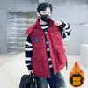 Chaleco Engrosado para Niños Estilo Otoño e Invierno para Niños Mayores, Chaleco Elegante de Algodón con Relleno de Plumas para Invierno Modelo Nuevo 2025