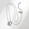 Conjunto de colar, pulseira e brincos de trevo de quatro folhas com novo padrão mais vendido da Amazon, pulseira de cinco flores em aço titânio cor 18k que não desbota