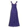 L25038-24 Inverno Nova Moda Francesa Sexy Deep V Envolve Peito Grande Sem Costas Pescoço Vestido Estampado