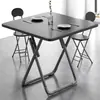 Mesa de Comedor Plegable, Mesa Redonda, Mesa de Comedor Cuadrada, Mesa de Puesto, Casa de Alquiler, Mesa Plegable para el Hogar, Mesa Plegable para Exteriores
