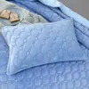 Um par de fronhas acolchoadas e espessas, uma para cama de solteiro, uma de tamanho padrão