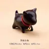 Escultura de Sândalo Gato Confiante Cabo de Animal em Madeira Maciça Peça de Encaixe Gatinho Fofo Desenho Animado Enfeites Brinquedos Artesanato Presentes
