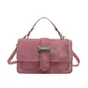 Bolsa Cuadrada Pequeña de Moda Estética de un Solo Hombro 2026 Nueva Llegada Transfronteriza Diseño de Nicho Estilo Coreano Bolso de Mano Cruzado Simple