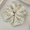 Goma de Pelo Elegante Estilo Coreano de Lunares Retro Simple Versátil para Coleta Moño Banda para el Cabello Flor para el Cabello