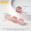 Coleção de Contas Espaçadoras Cubo de Cristal Natural, Acessórios para Joias DIY Feitos à Mão, Contas Soltas Cubo de Ágata para Pulseira, Acessórios Atacado