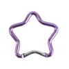 Mosquetón de Estrella de Cinco Puntas Aleación de Aluminio Hebilla de Estrella Colorida de Cinco Estrellas Hebilla Colgante de Alta Calidad Hebilla de Liberación Rápida Accesorios de Joyería Aleación de Aluminio