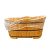 Cubierta Desechable Engrosada para Bañera Bolsa de Baño para Viaje de Hotel Universal Individual/Doble para el Hogar a Prueba de Polvo
