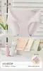 2026 Nuevo Modelo Ropa Interior para Mujer Talla Grande Color Sólido Calzones de Cintura Media con Diseño de Letra Modal