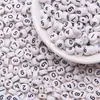 4*7mm Contas Digitais Acrílico Redondas Soltas Pulseira de Amizade com Contas Digitais Feita à Mão Acessórios de Joias DIY
