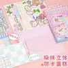 Domi Niña Pequeña Serie Tienda de Comestibles Material de Dibujos Animados Tarjetas de Felicitación Hechas a Mano Decoración Linda Bendición Festiva Tarjetas de Felicitación Sobres