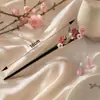 Pente de cabelo Feihe, novo pente de estilo chinês imitação de ébano, acessório de cabelo Hanfu, acessório para penteados presos, pente de cabelo cheongsam, presente de joia para mulheres