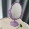 Espejo de Maquillaje, Espejo de Tocador para el Hogar, Espejo de Escritorio Giratorio de Doble Cara Tipo Princesa, Espejo de Escritorio para Dormitorio de Estudiantes, Espejo de Maquillaje para Niñas